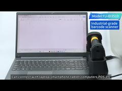 YJFIRST Industrial Barcode Scanner With Wireless Charging Stand Anti-Drop&IP65 Waterproof Bluetooth 